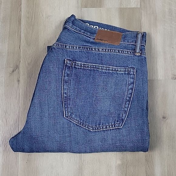 Men's Gap Cotton/Linen Blend Straight Leg Jeans 33x32 - Picture 1 of 6